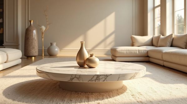 Découvrez notre sélection de tables basses en marbre élégantes